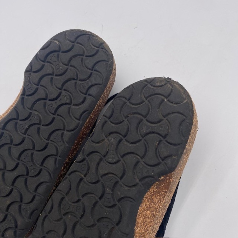Birkenstock Gary Black Suede Lace Up Shoes Women 9 Men 7 Comfort Flat 1013439 - Picture 13 of 14